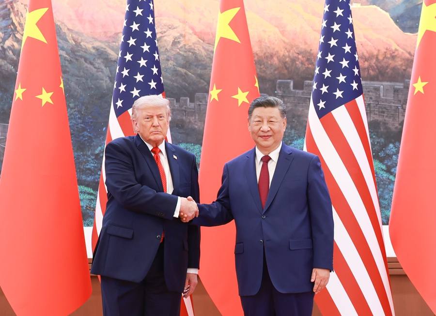 习近平同美国总统特朗普会谈