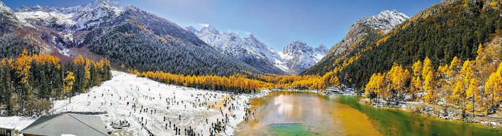 毕棚沟风景区进入最佳观赏期