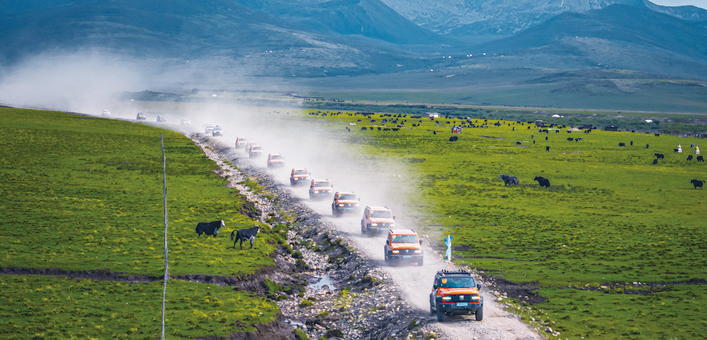 ཟི་ལིང་ནས་ཁྲེང་ཏུའུ་བར་གྱི་ལམ་ཐག་ཇེ་ཐུང་སོང་འདུག