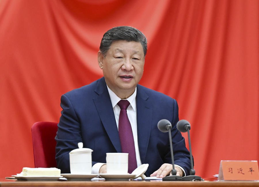 ཞི་ཅིན་ཕིང་གིས་ཀྲུང་གོ་གུང་ཁྲན་ཏང་གི་སྐབས་ཉི་ཤུ་པའི་ཀྲུང་དབྱང་སྒྲིག་ཁྲིམས་ཞིབ་བཤེར་ཨུ་ལྷན་གྱི་ཚང་འཛོམས་གྲོས་ཚོགས་ཐེངས་ལྔ་པའི་ཐོག་གསུང་བཤད་གལ་ཆེན་གནང་།