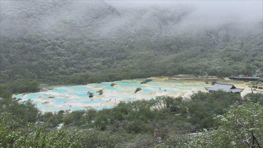 དབྱར་ཟླ་དྲུག་པར་ཁ་བའི་འདབ་མ་ལྷུངས། གསེར་མཚོ་མཛེས་ལྗོངས་ལྟ་བས་ཆོག་མི་ཤེས།