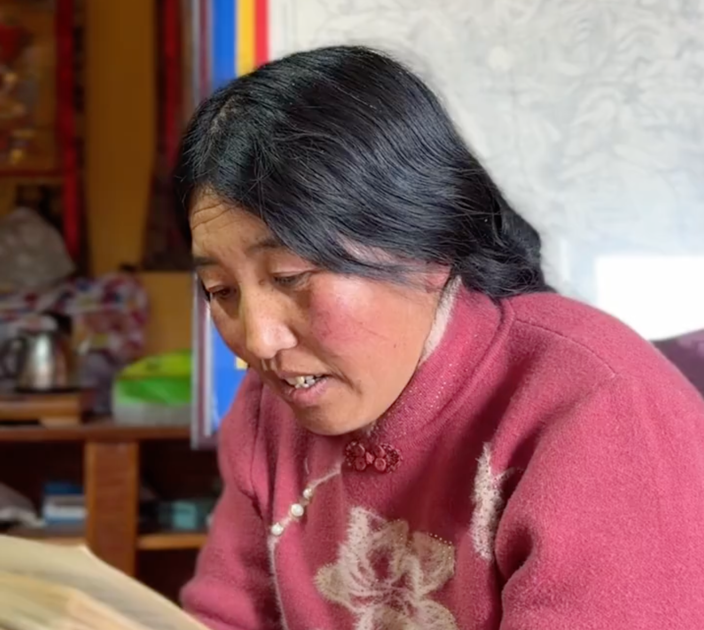 སྡེ་དགེའི་སྒྲུང་པ་རྫོགས་ཆེན་པདྨ་ཡེ་ཤེས་ཀྱི་བུ་མོ་ཆེ་བ་སངས་རྒྱས་ལྷ་མོའི་སྒྲུང་ངག #格萨尔说唱 #德格 #非遗 点击关注→@藏地阳光全媒体